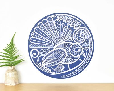 Fantail&#039;s lace wall decal dot