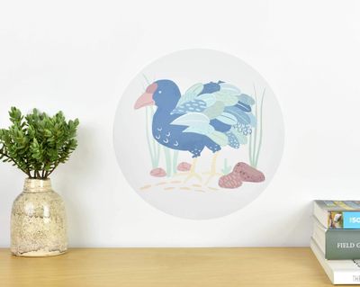 Takahē in the Grass wall decal dot