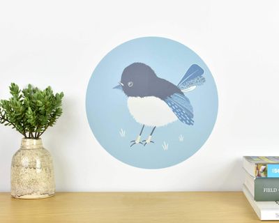 Tomtit/Miromiro wall decal dot