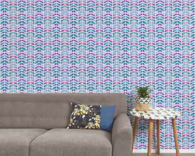 Watercolour Chevrons wallpaper - small