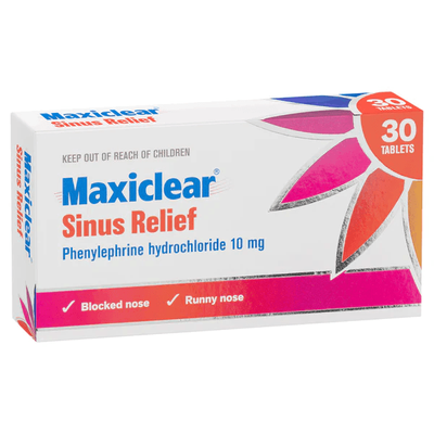 Maxiclear Sinus Relief 30 Tablets