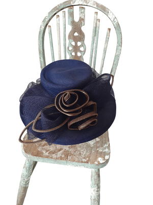 Blue black formal Hat