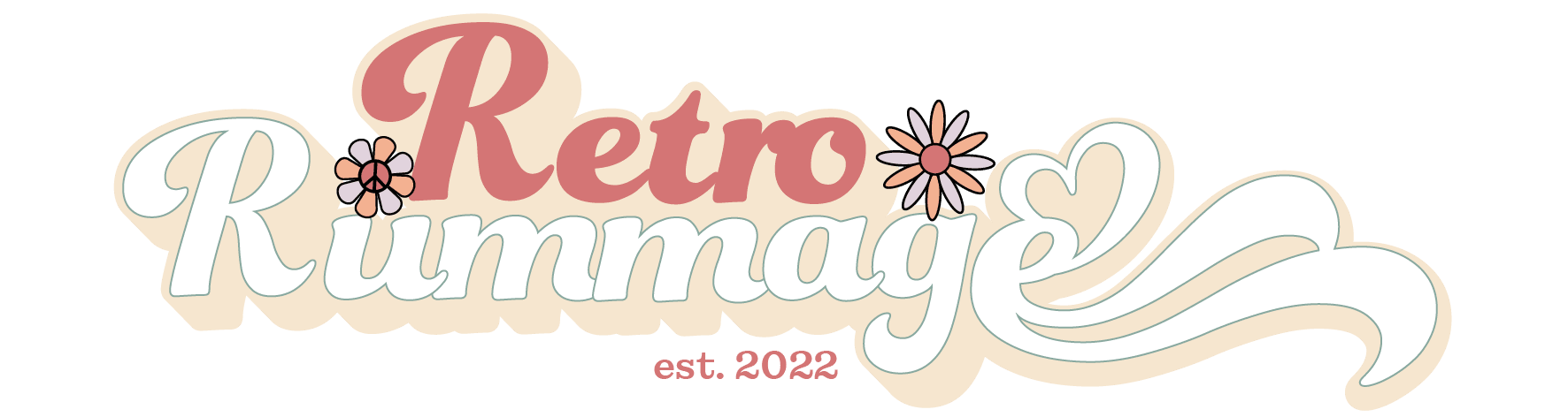 Woman shopping online for boho clothing at Retro Rummage
