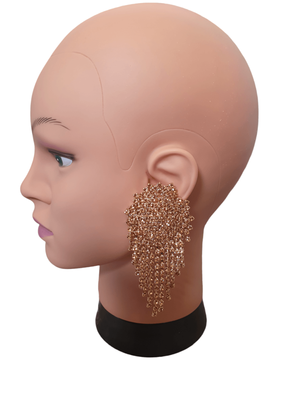 Gold Bling Dangle Drops ( Pierced Earrings)