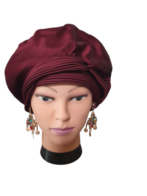 Burgundy Vintage hat