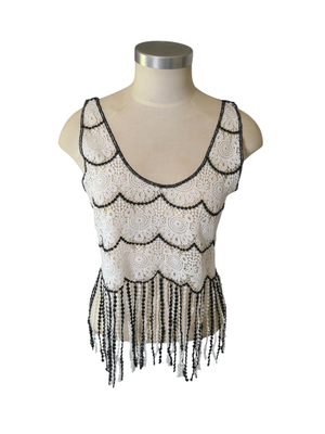 Boho top with fringe