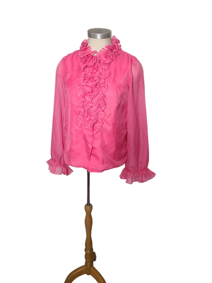 Pink Ruffle Shirt