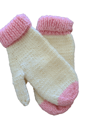 Hand knit Mittens