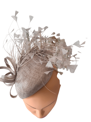 Shards of Grey Fascinator