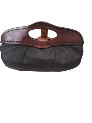 Black leather Bagette