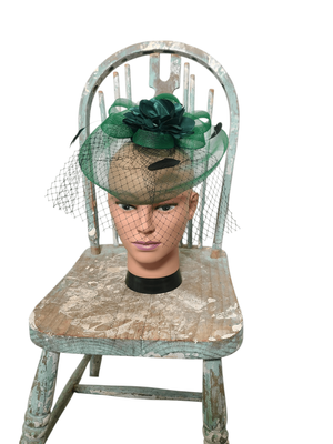 Green Large Fascinator