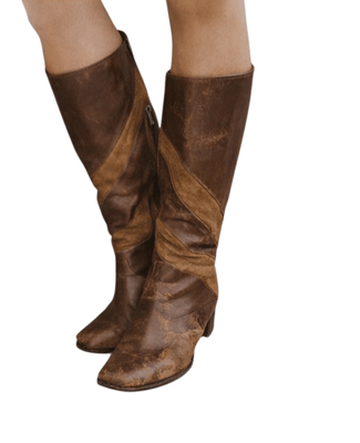 Brown Vintage Leather Boots ( size EU 39) ( size 8)