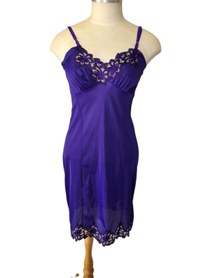 Purple Starway Vintage Violet Slip Dress Size 10-12