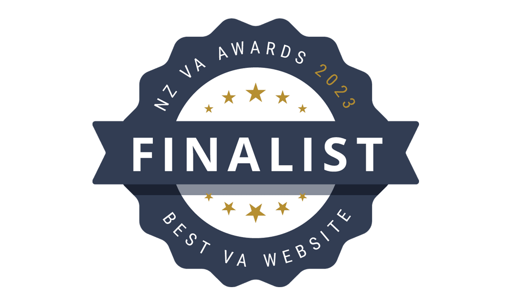 NZ Virtual Assistant Finalist Winner Best Website 2023