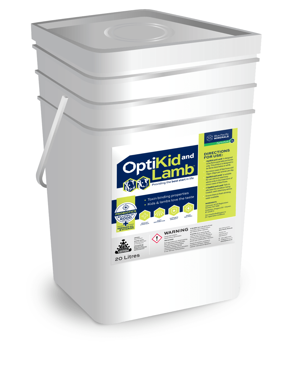 OptiKid and Lamb pail