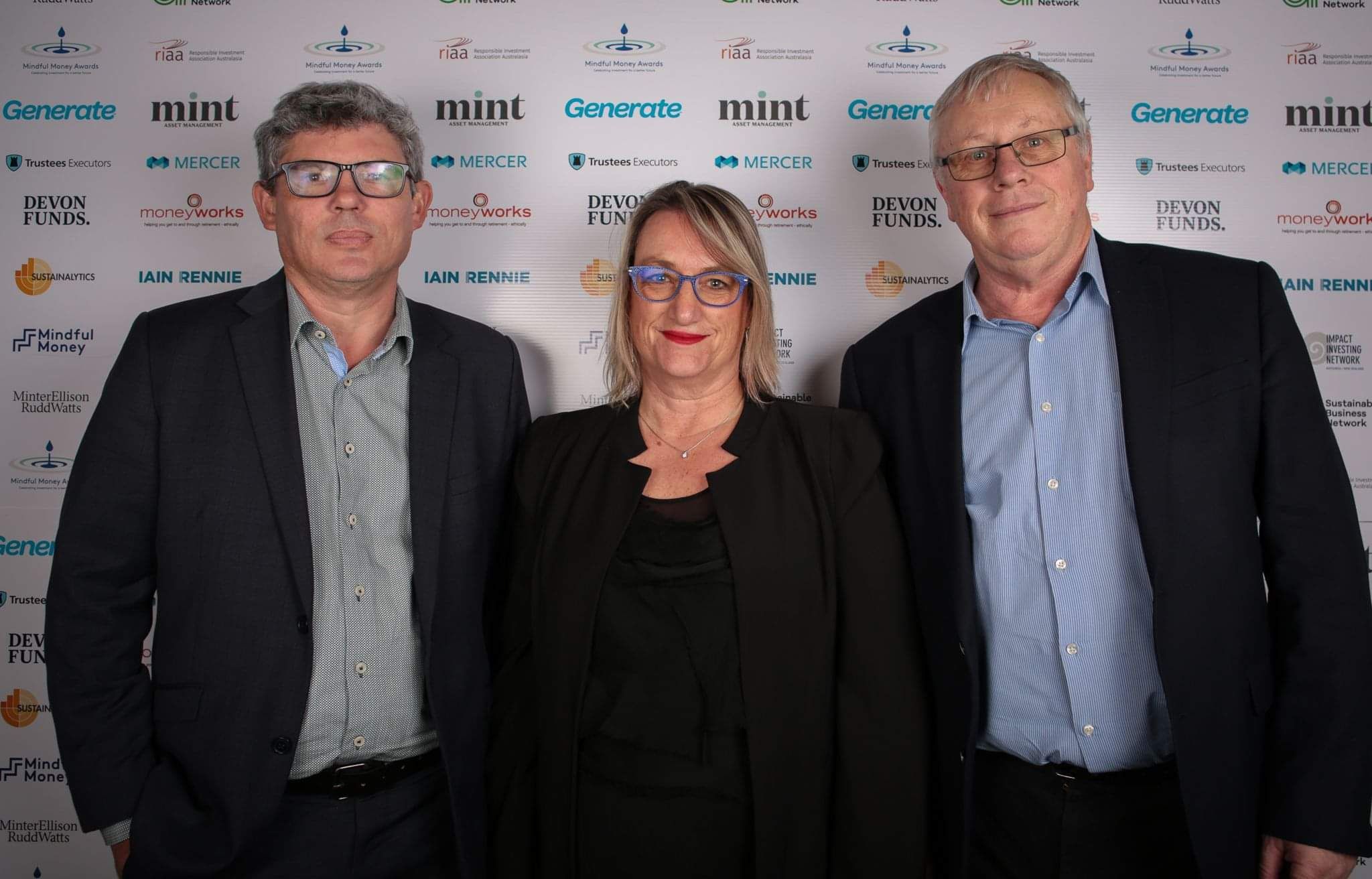 Paul, Carey and Peter at the Mindful Money Awards