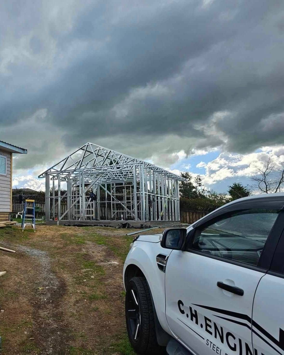 Light Gauge Steel Framing New Zealand. CH Engineering services the Waikato, Hamilton, Cambridge Te Awamutu and everywhere in between