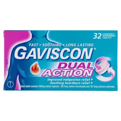 Gaviscon Dual Action 32 Tablets