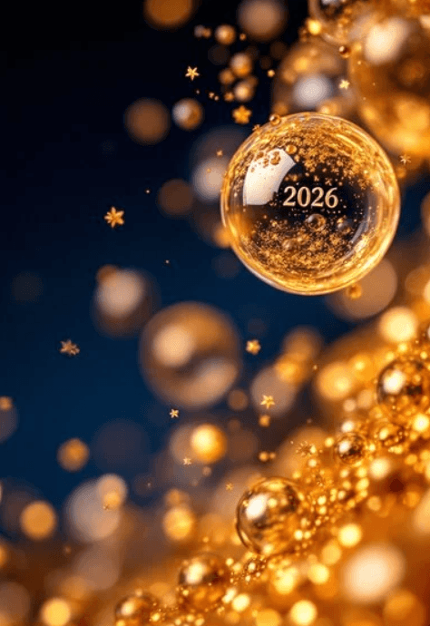 Sunrise meditation image with the numerology calculation for 2026 (2+0+2+6 = 10 = 1) and the text ‘2026 A Numerology 1 Year