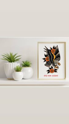 Trad Eagle Framed Artwork