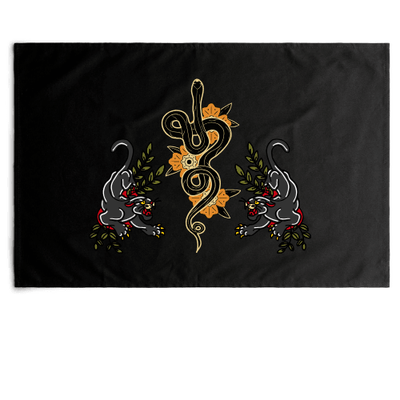 Serpent Tea towel