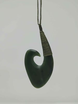 Totoweka Pounamu Matau Pendant