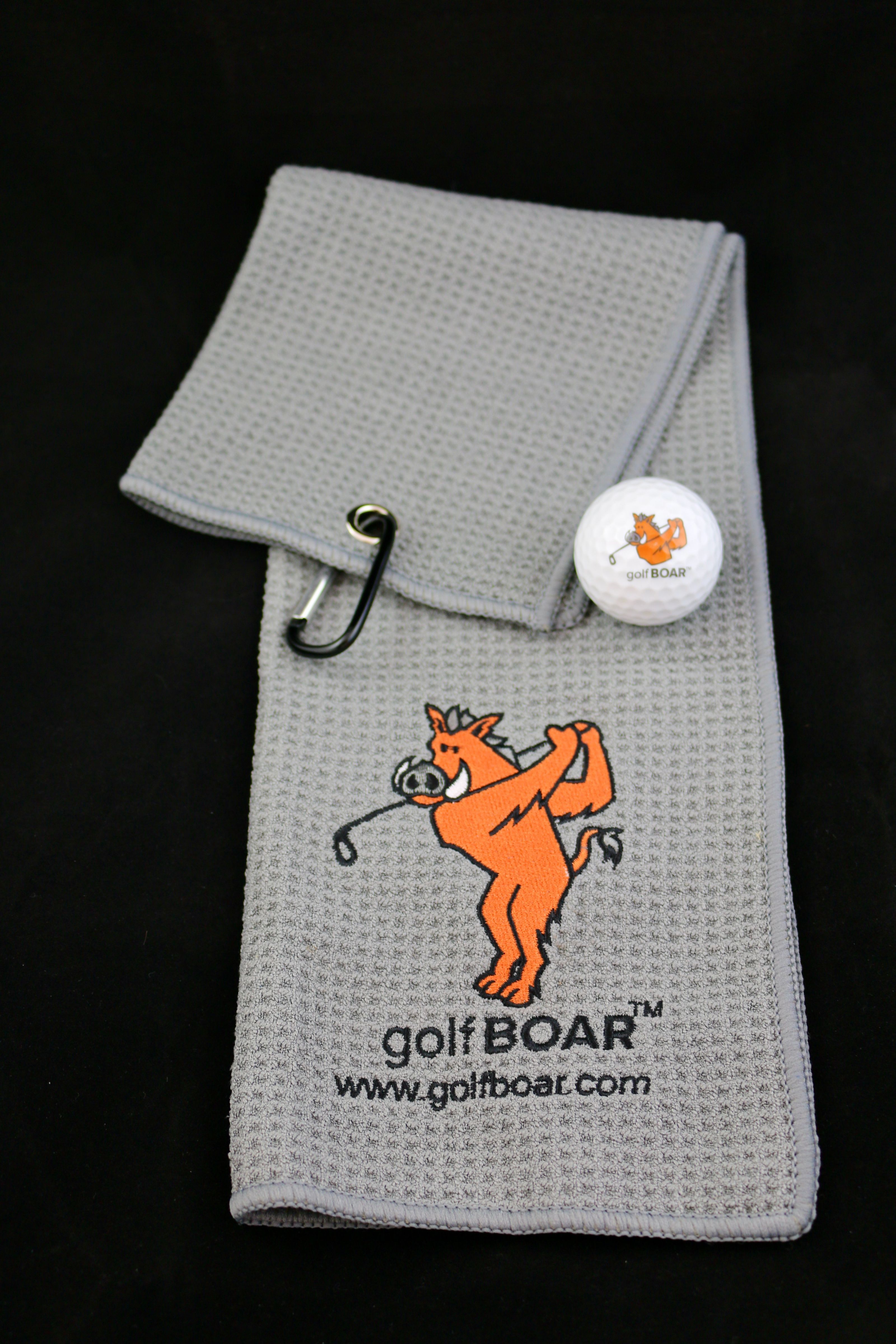 Golf BOAR&trade; Microfibre Golf Towel