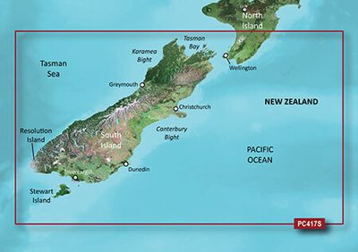 Garmin Bluechart G3 Chart - South Island