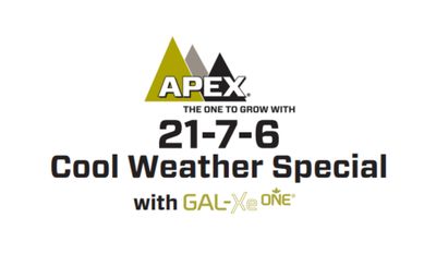APEX &ldquo;Cool Weather Special&rdquo; 21-7-6 (21-3-4.9+Te) - 3-4 Month @ 21&deg;C