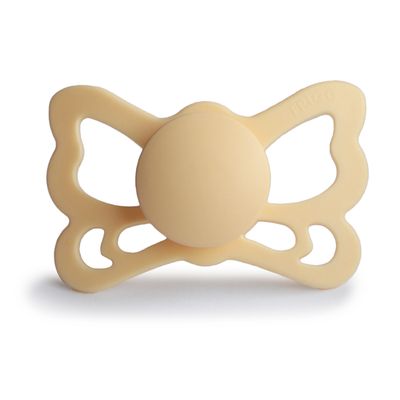 FRIGG Anatomical Butterfly Silicone Pacifier | Pale Daffodil