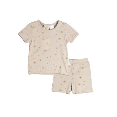 Woolbabe Merino/Organic Cotton Summer Pyjamas | Dune Sunburst