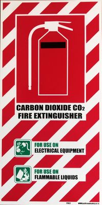 CO2 Extinguisher Sign