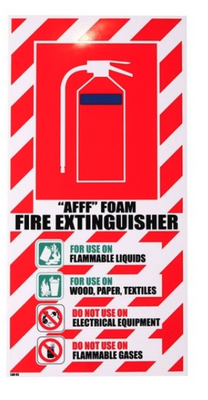 Foam Extinguisher Sign (AFFF)