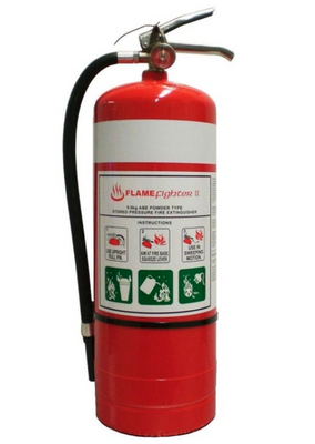 Super Heavy Duty Vehicle Fire Extinguisher Kit: 9.0KG Dry Powder + HD Vehicle Bracket