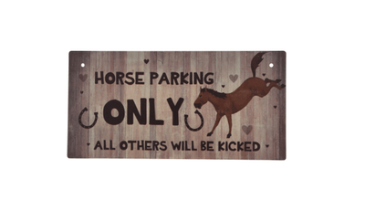 Wooden Plaque &quot;Horse Parking Only&quot;