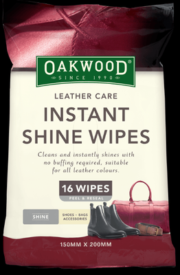 Oakwood Instant Shine Wipes 16pk