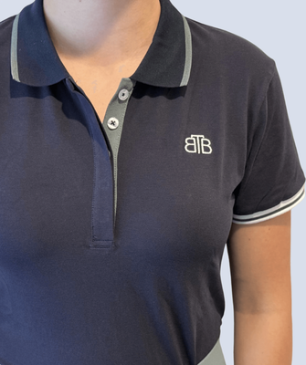 Beyond the Bit Navy cotton polo