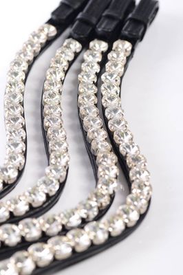 Double Diamonds Browband - Diamonds