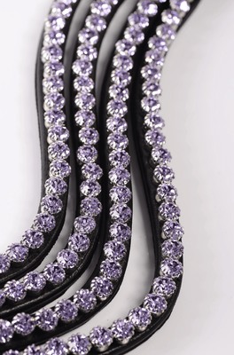 Double Diamond Browband - Purple Rain