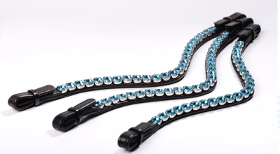 Double Diamond Browband - Sea Blue