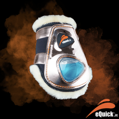 Equick Eshock Rose Gold with Lambs Wool - Rear