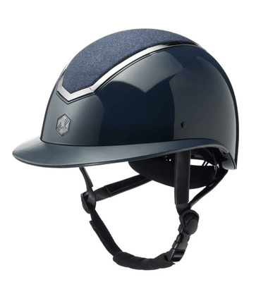 Charles Owen Kylo Sparkly with MIPS - Wide Peak - Navy Gloss/Pewter