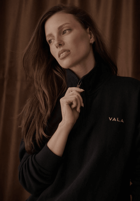 Vala Olsen 1/4 Zip Fleece - Black