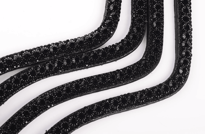 Double Diamond Browband - Black Jack