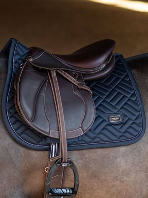 Equestrian Stockholm Saddle Pad - Modern Midnight Blue