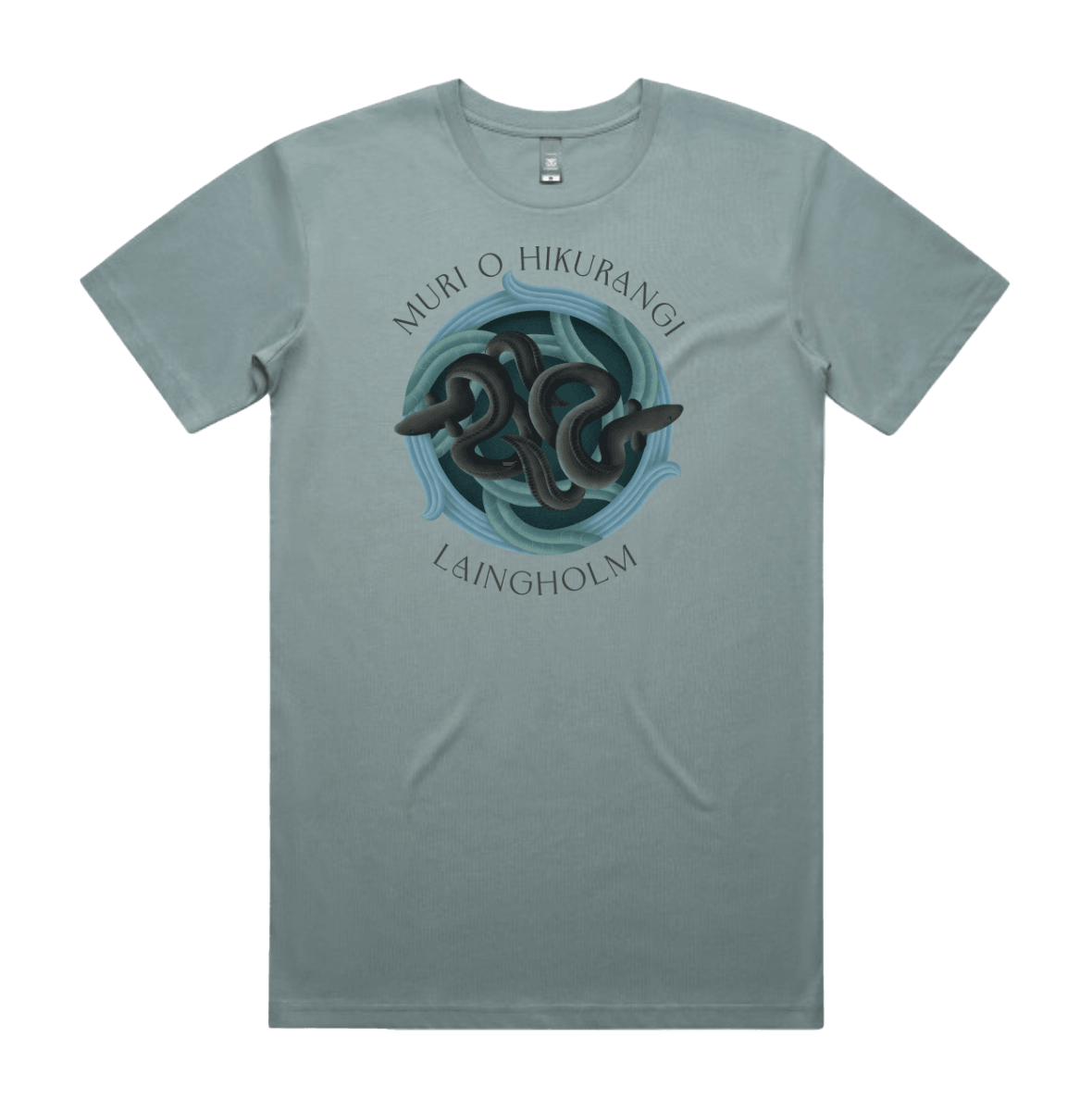 Custom printed tee shirt featuring a frog design