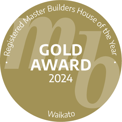 House of the Year 2024 Gold Award Winner badge for the Matangi new build