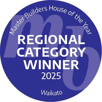 House of the Year 2024 Waikato Regional Award Winner badge for the Matangi new build 