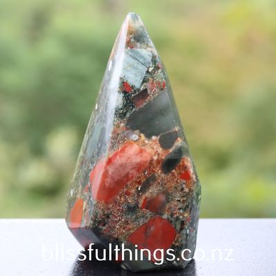 African Bloodstone Free Form Point