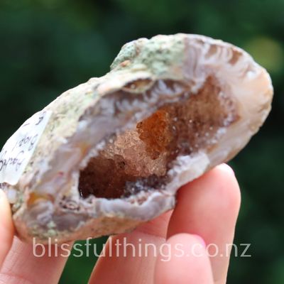 Agate Geode Half with  Polished Face